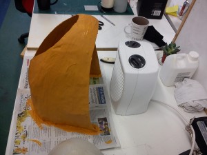 quick drying paint with heater